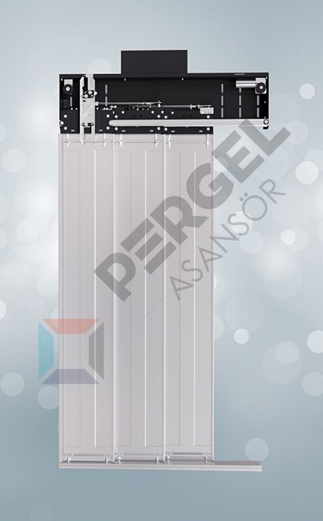3 PANEL TELESKOPİK KABİN KAPISI
