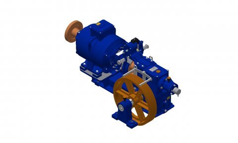 MRL-ÖN.160 Dişlili Asansör Motoru